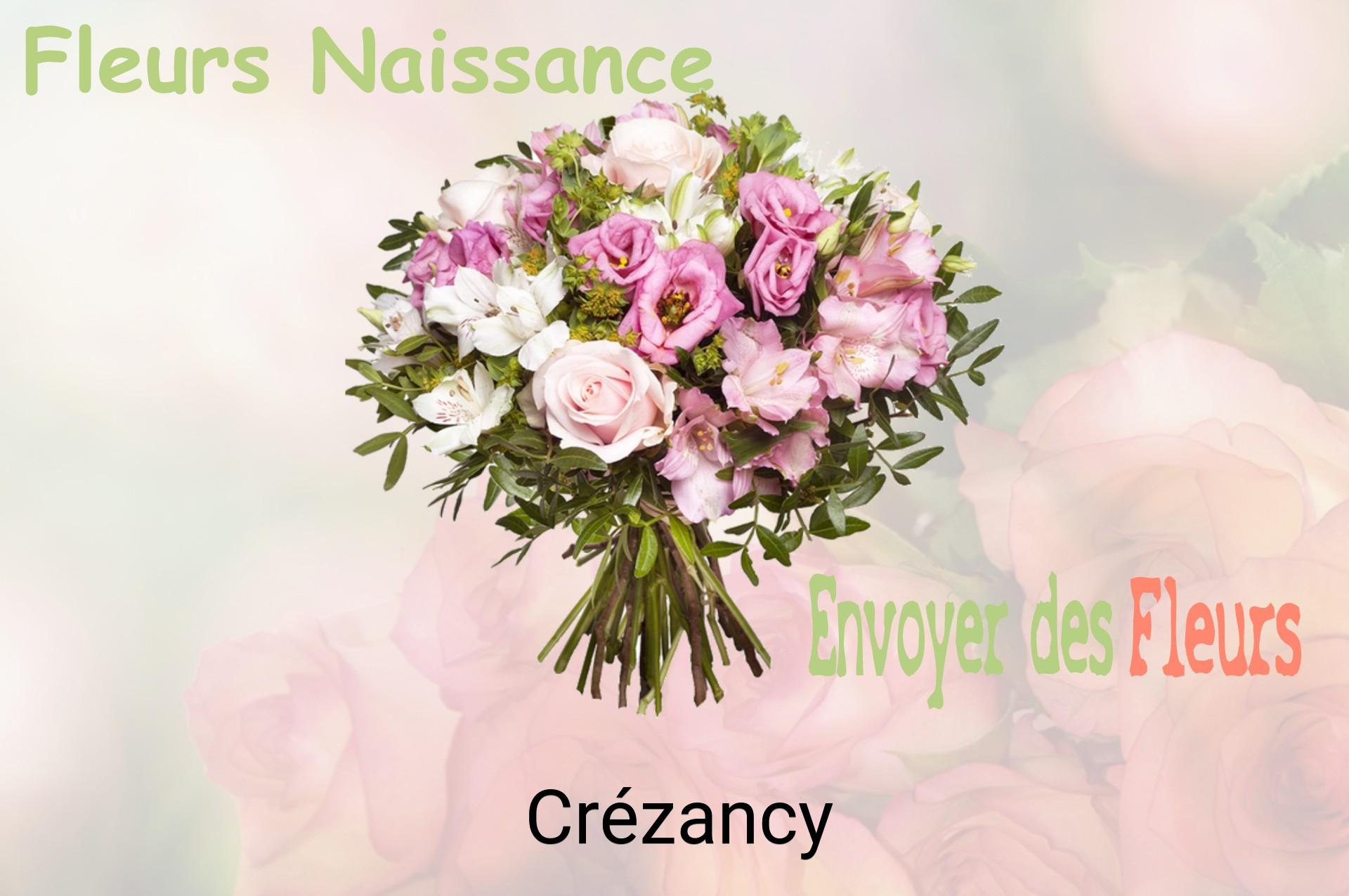 Bouquet de fleurs de naissance livré à Crézancy